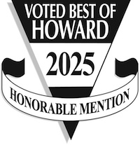 Voted best of Howard - 2025 - Honorable Mention